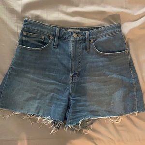 Madewell Curvy High-Rise Denim Shorts 30